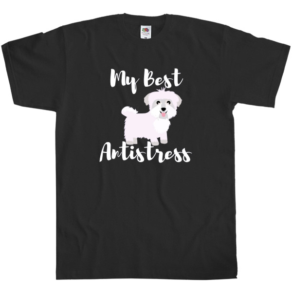 Kids' T-Shirt Fruit of the loom - Maltese Best Antistress, Мальтийская болонка - Mfest