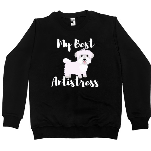 Women's Premium Sweatshirt - Maltese Best Antistress, Мальтийская болонка - Mfest