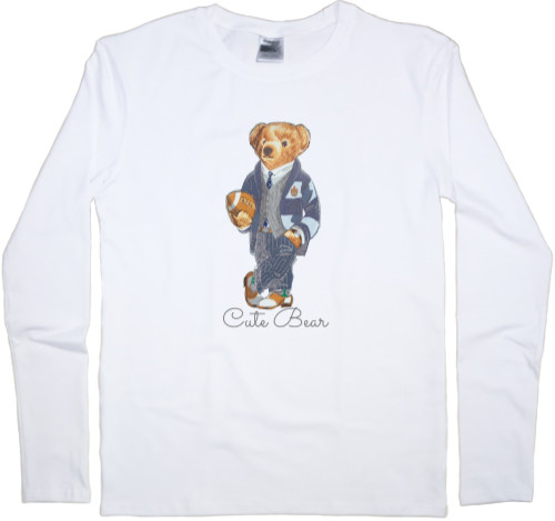 Men's Longsleeve Shirt - Медведь, Cute Bear - Mfest