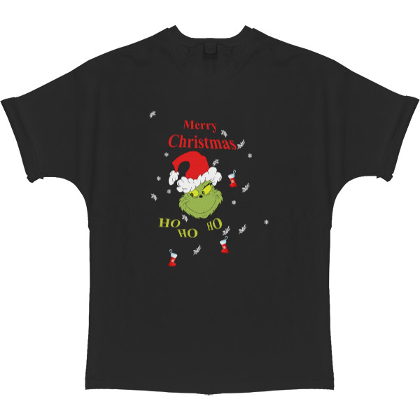 T-shirt Oversize - Grinch, Merry Christmas, Гринч - Mfest