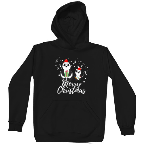 Unisex Hoodie - Christmas Bears, Merry Christmas - Mfest