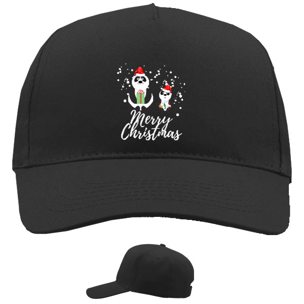 Baseball Caps - 5 panel - Christmas Bears, Merry Christmas - Mfest