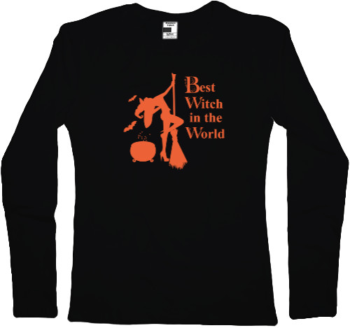 Women's Longsleeve Shirt - Halloween, Best Witch, Happy Halloween - Mfest