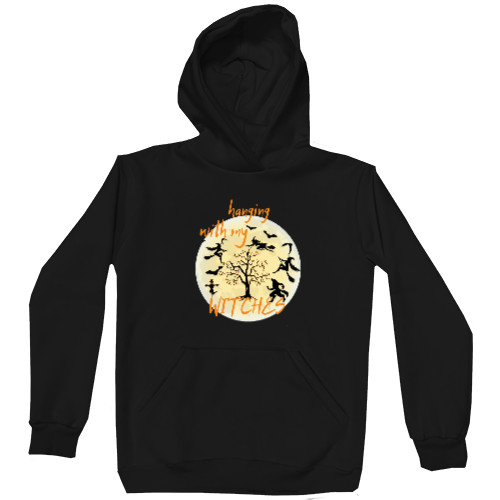 Unisex Hoodie - Halloween, Witches, Happy Halloween - Mfest