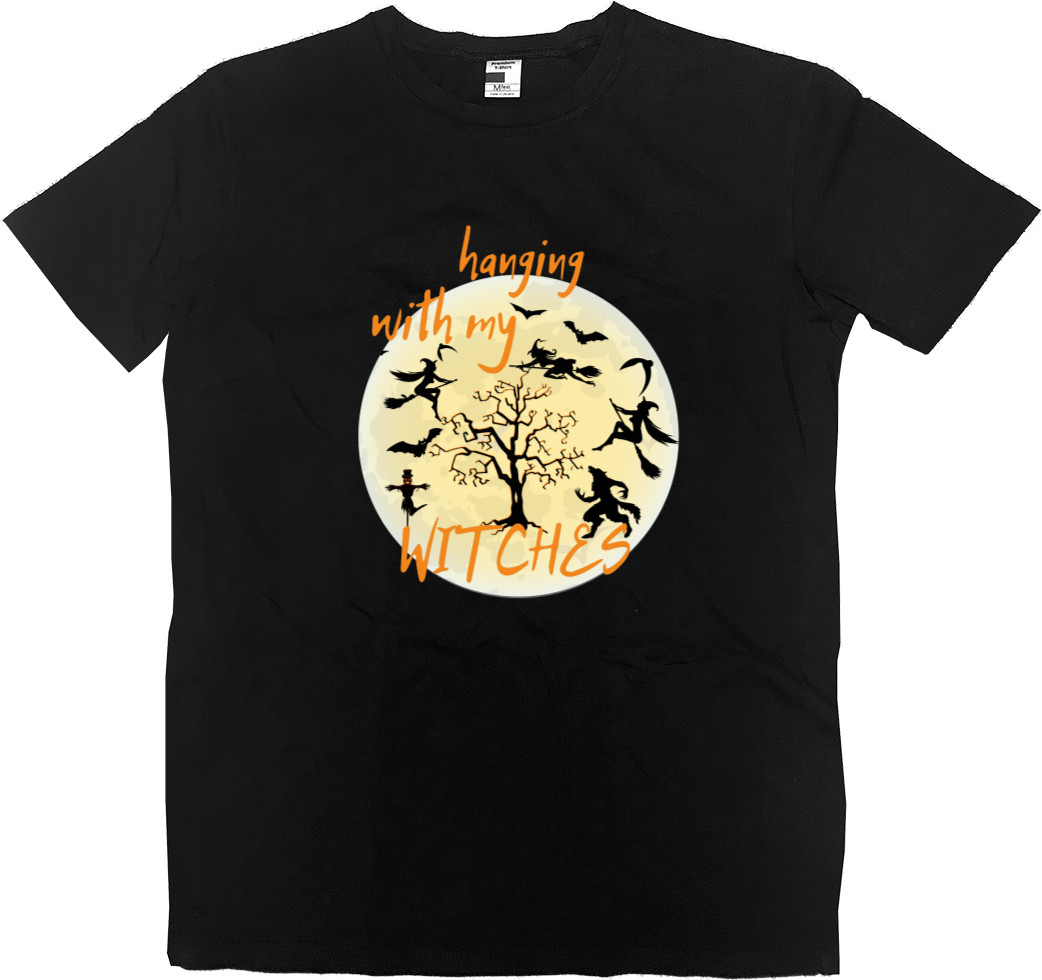 Kids' Premium T-Shirt - Halloween, Witches, Happy Halloween - Mfest