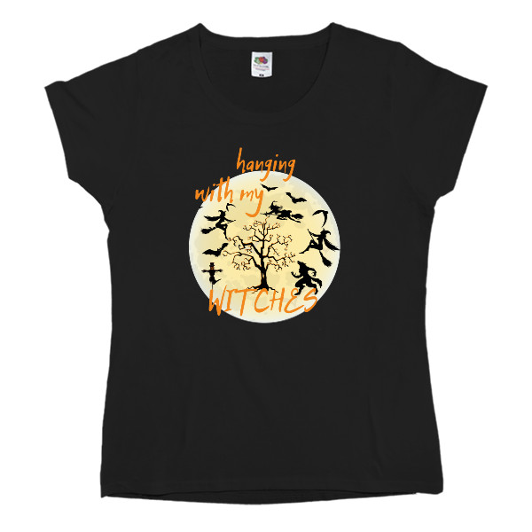 Women's T-shirt Fruit of the loom - Halloween, Witches, Happy Halloween - Mfest