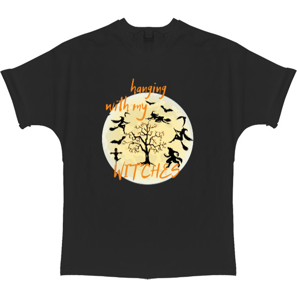 T-shirt Oversize - Halloween, Witches, Happy Halloween - Mfest