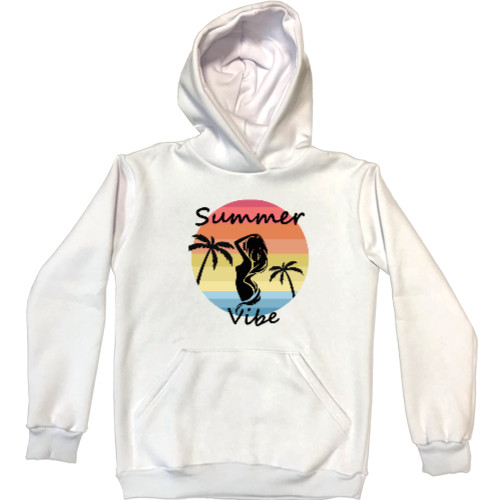 Unisex Hoodie - Пальмы, Закат, Summertime, Summer mood - Mfest