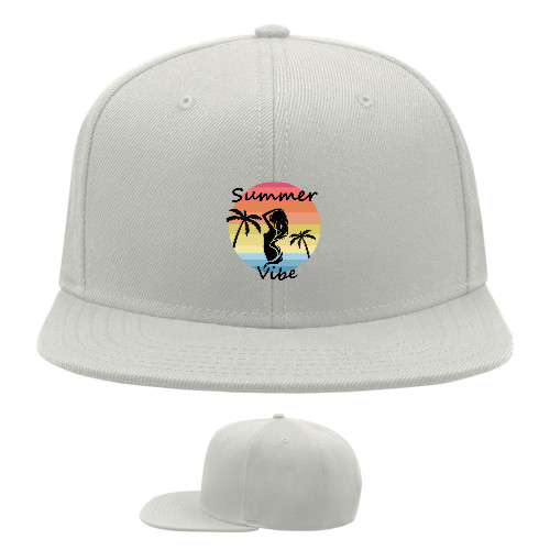 Snapback Baseball Cap - Пальмы, Закат, Summertime, Summer mood - Mfest