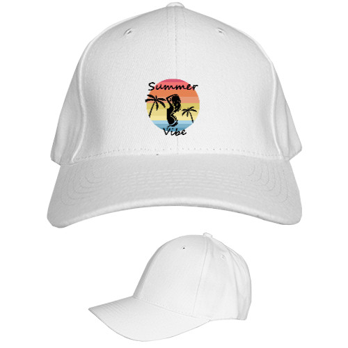 Kids' Baseball Cap 6-panel - Пальмы, Закат, Summertime, Summer mood - Mfest