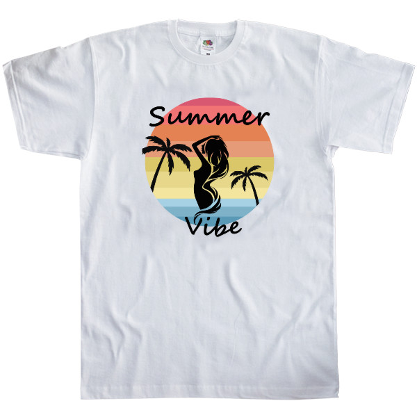 Kids' T-Shirt Fruit of the loom - Пальмы, Закат, Summertime, Summer mood - Mfest