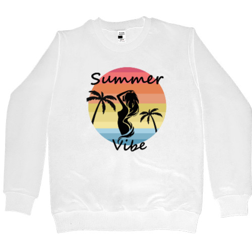 Men’s Premium Sweatshirt - Пальмы, Закат, Summertime, Summer mood - Mfest