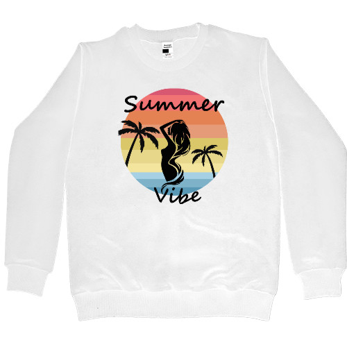 Women's Premium Sweatshirt - Пальмы, Закат, Summertime, Summer mood - Mfest