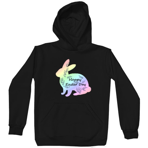 Unisex Hoodie - Пасха, Пасхальный кролик, Happy Easter Day - Mfest