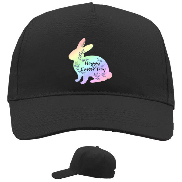 Baseball Caps - 5 panel - Пасха, Пасхальный кролик, Happy Easter Day - Mfest