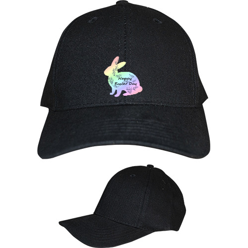 Kids' Baseball Cap 6-panel - Пасха, Пасхальный кролик, Happy Easter Day - Mfest