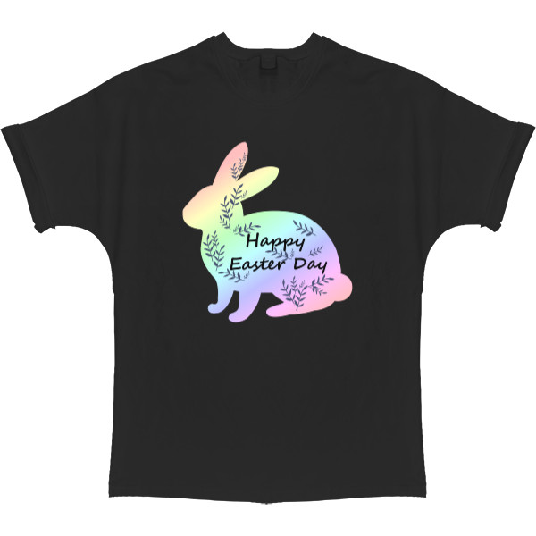 T-shirt Oversize - Пасха, Пасхальный кролик, Happy Easter Day - Mfest