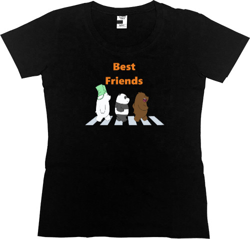 Best friends, Funny bears, панда, медведи