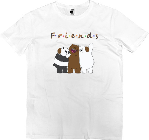 Men’s Premium T-Shirt - Funny Bears, Best Friends, Панды - Mfest