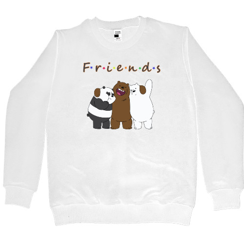 Women's Premium Sweatshirt - Funny Bears, Best Friends, Панды - Mfest