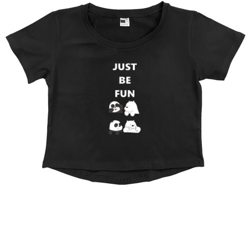 Kids' Premium Cropped T-Shirt - Funny bears - Mfest