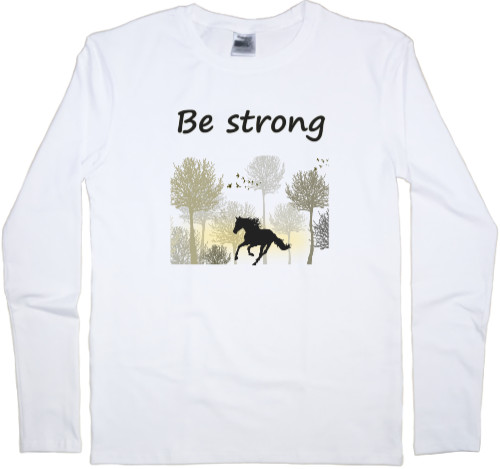 Kids' Longsleeve Shirt - Be strong - Mfest