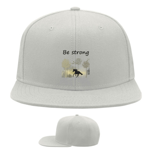 Snapback Baseball Cap - Be strong - Mfest