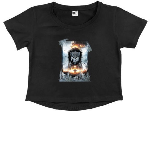 Kids' Premium Cropped T-Shirt - Frostpunk - Mfest