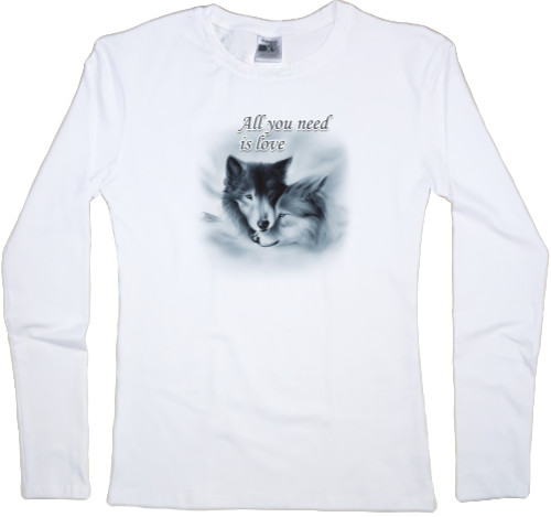 Women's Longsleeve Shirt - Волки - Mfest