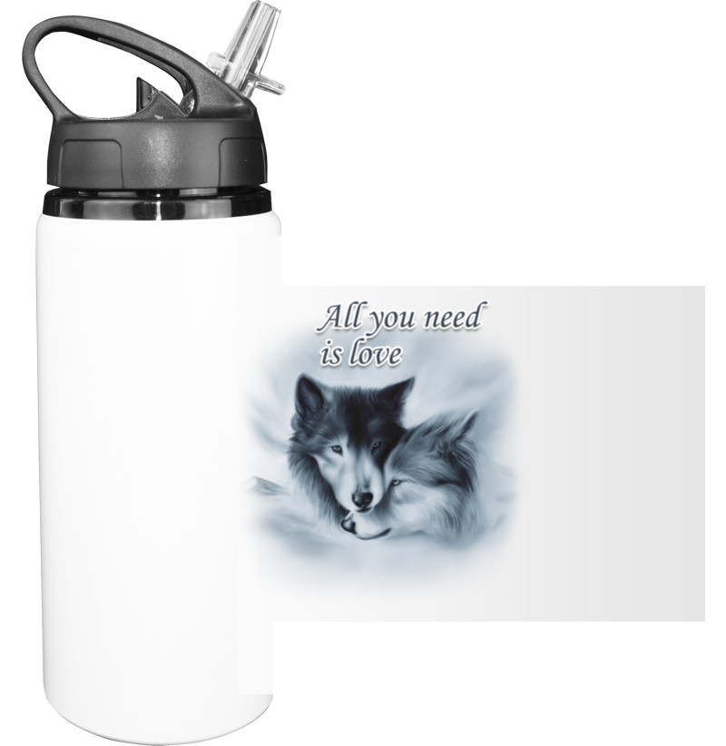 Sport Water Bottle - Волки - Mfest