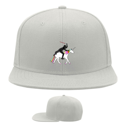 Snapback Baseball Cap - Darth Vader Unicorn - Mfest