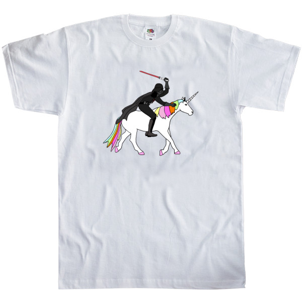 Kids' T-Shirt Fruit of the loom - Darth Vader Unicorn - Mfest