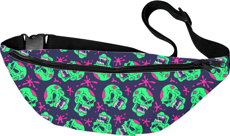 Fanny Pack 3D - Черепа цветные - Mfest