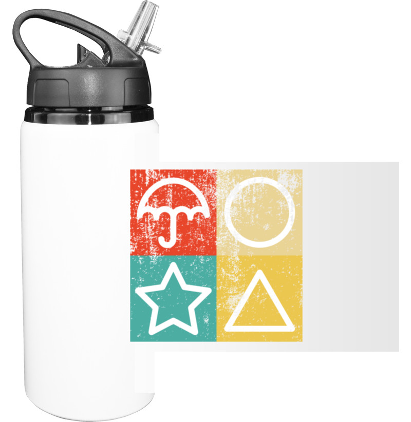 Sport Water Bottle - Squid game logo - Mfest