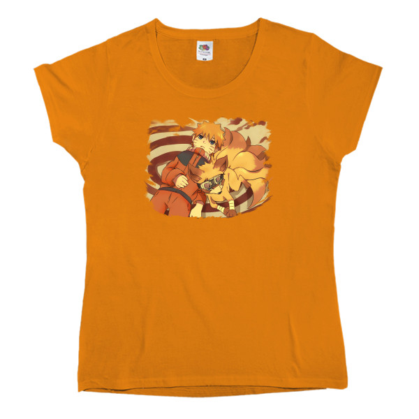 Women's T-shirt Fruit of the loom - Одиночество Наруто - Mfest