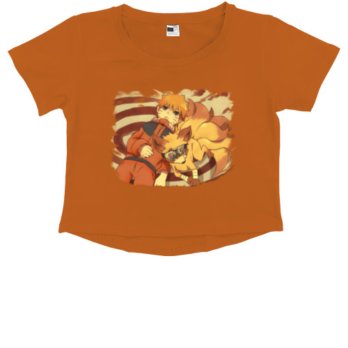 Kids' Premium Cropped T-Shirt - Одиночество Наруто - Mfest