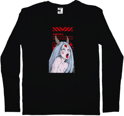 Men's Longsleeve Shirt - AHEGAO WARNING - Mfest