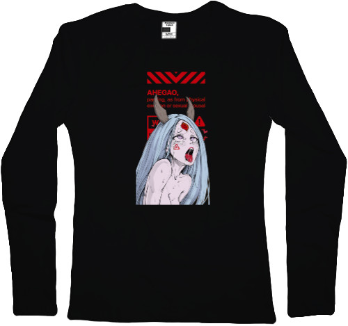 Women's Longsleeve Shirt - AHEGAO WARNING - Mfest