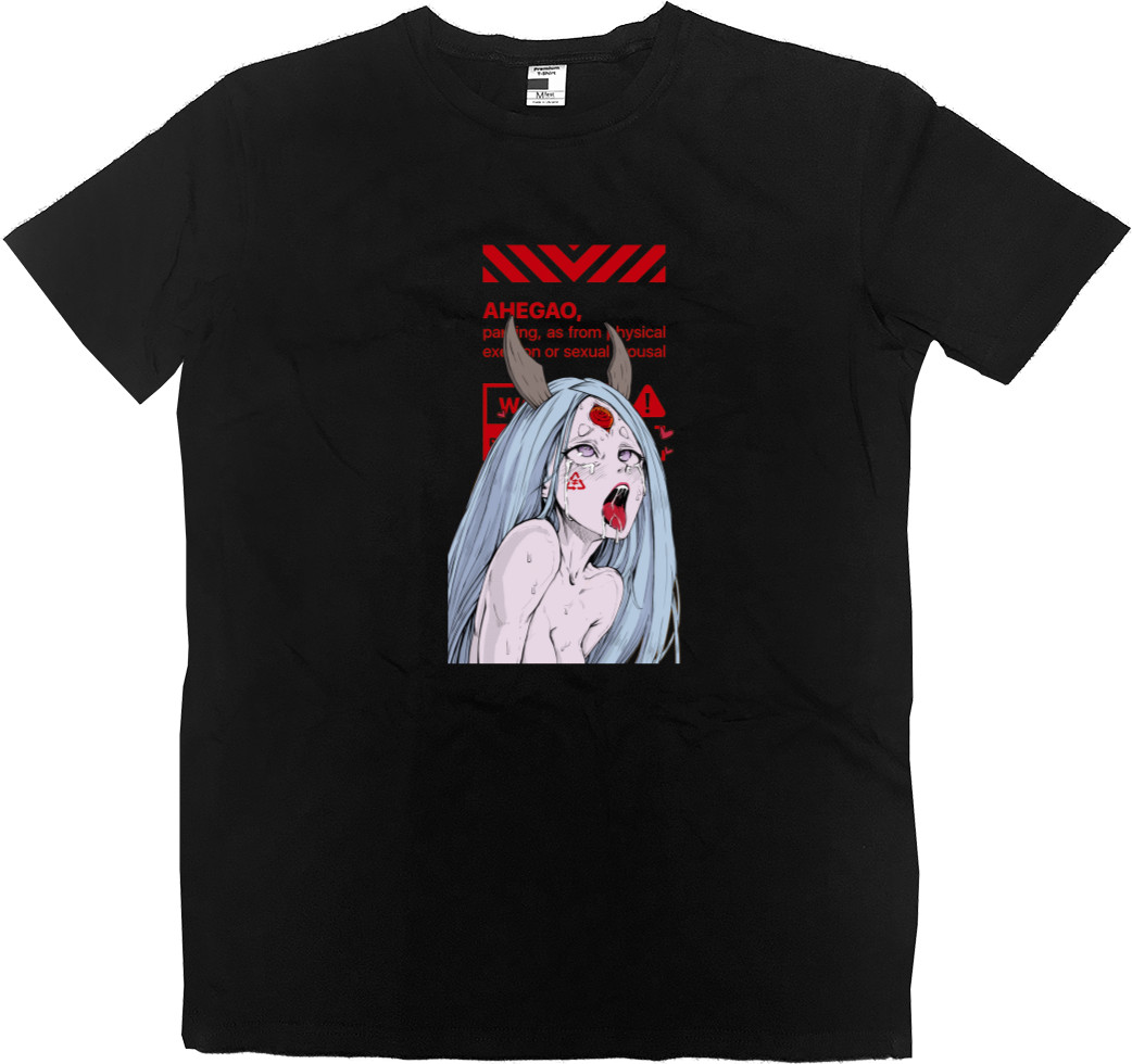 Men’s Premium T-Shirt - AHEGAO WARNING - Mfest