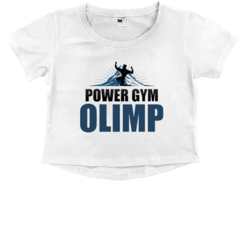 Kids' Premium Cropped T-Shirt - Gym 1 - Mfest