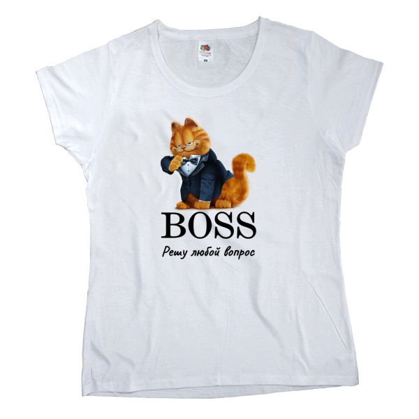 Women's T-shirt Fruit of the loom - Гарфилд Босс - Mfest