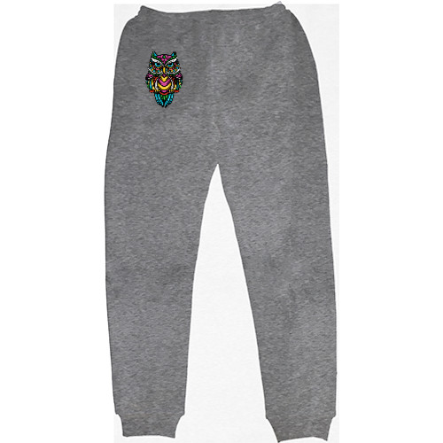 Kids' Sweatpants - Сова Арт - Mfest