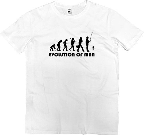 Men’s Premium T-Shirt - Эволюция рыбака - Mfest