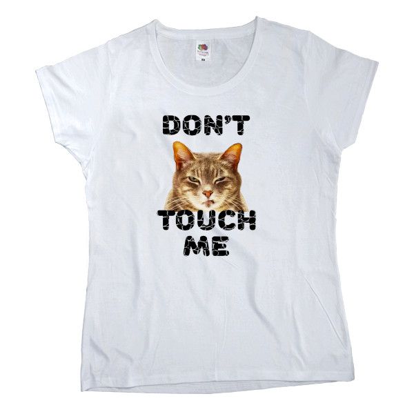 Women's T-shirt Fruit of the loom - Dont touch me - Mfest