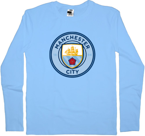 Men's Longsleeve Shirt - Manchester City Logo - Mfest