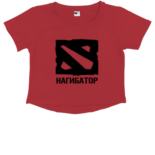 Kids' Premium Cropped T-Shirt - Dota нагибатор - Mfest