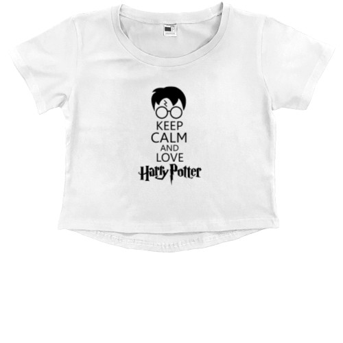 Kids' Premium Cropped T-Shirt - Harry Potter Love - Mfest