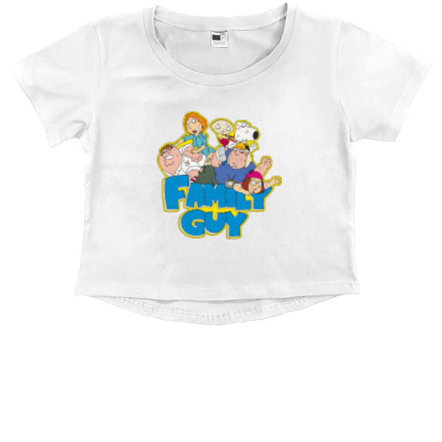 Kids' Premium Cropped T-Shirt - Family guy - Mfest