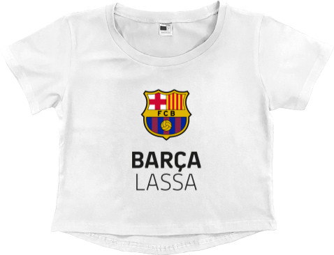 Women's Cropped Premium T-Shirt - Barca Lassa - Mfest