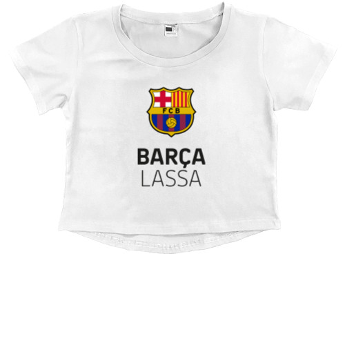 Kids' Premium Cropped T-Shirt - Barca Lassa - Mfest